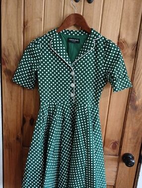 Black Butterfly Sabrina Polka Dot Dress - 11/12 Years